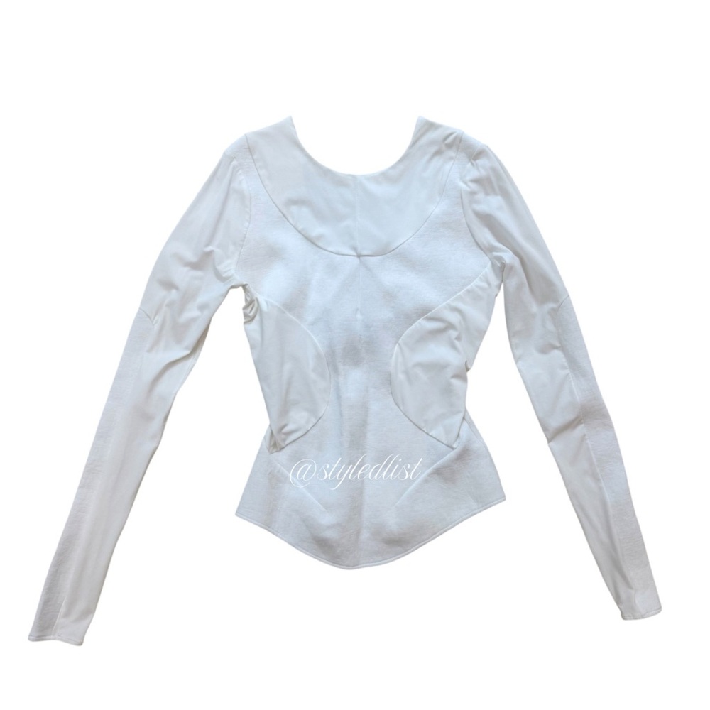 Esteban Cortazor Multi-Paneled Top White 34 FR NWOT